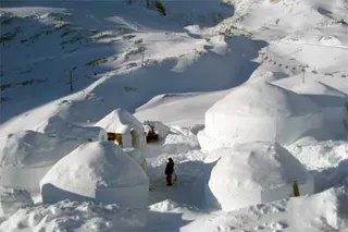 fot. volvo c30 ice camp