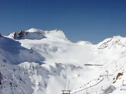Lodowiec Rettenbach, trasa FIS fot. J.Ciszak/skionline.pl