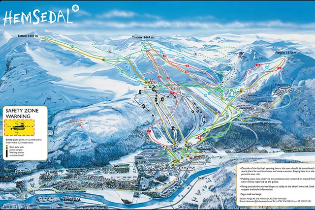 Mapa tras narciarskich