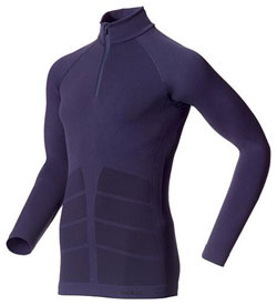 Odlo EVOLUTION WARM koszulka męska z zamkiem