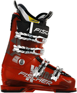 buty narciarskie Fischer SOMA X-HUNDRED  czerwone, transparentne