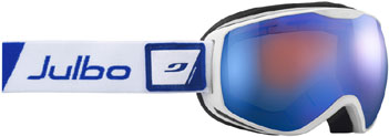 Julbo Ison DLX (Cat 2) White / Blue Orange Screen + Blue Flash