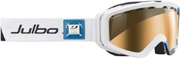 gogle narciarskie Julbo Orbiter II (Cat 2 to 4) White / Blue + Silver Flash