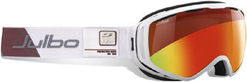 gogle narciarskie Julbo Titan (Cat 2 to 3) White / Grey / Red + Multilayer Fire