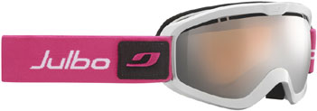 Julbo Vega (Cat 3) White / Pink Orange Screen + Silver Flash