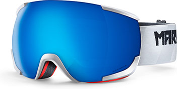 gogle narciarskie Marker 16:10+ WHITE/ BLUE HD MIRROR