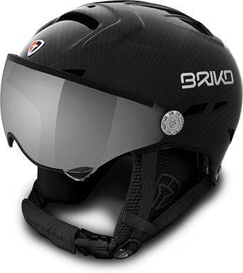 kaski narciarskie Briko LAPILLO CARBONIO 3K VISOR 2V