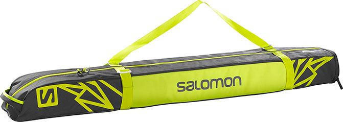 torby, plecaki, pokrowce na narty Salomon EXTEND 1PAIR 130+25 SKIBAG ASPHALT | YUZU YELLOW