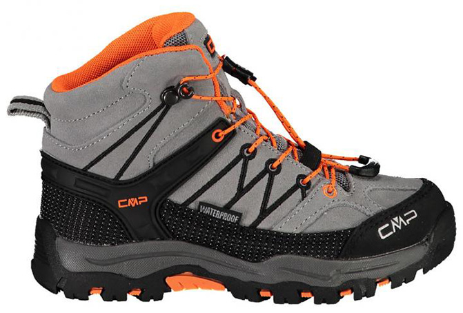 CMP Buty trekkingowe dziecięce CMP KIDS RIGEL MID (cemento-flash orange)