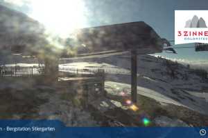 Kamera 3 Zinnen Dolomity  Stiergarten (LIVE Stream)