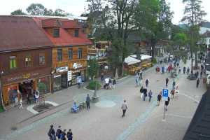 Kamera Zakopane Harenda Krupówki Dolne - widok na deptak