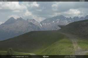 Kamera Val di Fiemme Bellamonte-Alpe Lusia Arrivo Seggiovia Campo Cune