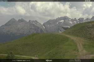 Kamera Val di Fiemme Bellamonte-Alpe Lusia Arrivo Seggiovia Campo Cune