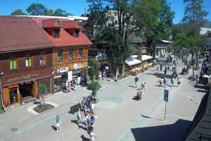 Kamera Krupówki Dolne - widok na deptak
