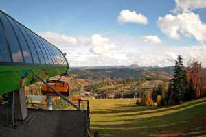 Kamera Krynica-Zdrój Słotwiny Arena Słotwiny Arena - górna stacja kolei