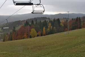 Kamera Krynica-Zdrój Słotwiny Widok z góry