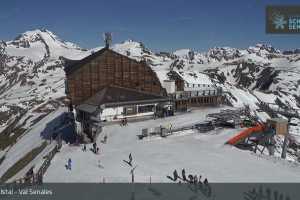 Kamera Val Senales / Schnalstal Maso Corto / Alpin Arena Senales Bergstation Gletscherbahn (LIVE Stream)