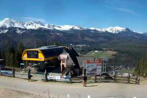Kamera Małe Ciche  Małe Ciche - widok na parking