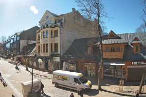 Kamera Zakopane  Krupówki  - widok na deptak