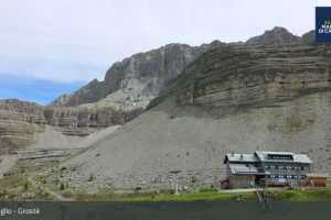 Kamera Val Rendena Madonna di Campiglio Grosta Sessellift - Talstation (LIVE Stream)