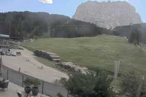 Kamera Val Gardena / Gröden  Piz Sella i Sassolungo  widok z hotelu Plan de Gralba