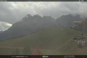 Kamera Val di Fiemme Bellamonte-Alpe Lusia Arrivo Seggiovia Campo Cune