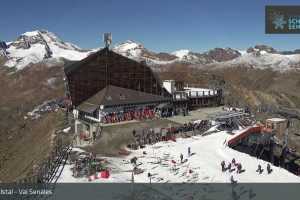 Kamera Val Senales / Schnalstal Maso Corto / Alpin Arena Senales Bergstation Gletscherbahn (LIVE Stream)
