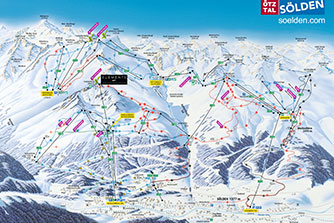 Ośrodek narciarski Soelden lodowce, Tyrol