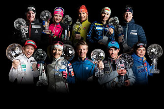 13 Kryształowych Kul dla zawodników "Fischer Race Family" w sezonie 17/18