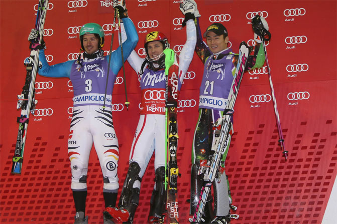 Hirscher najszybszy w 3-Tre