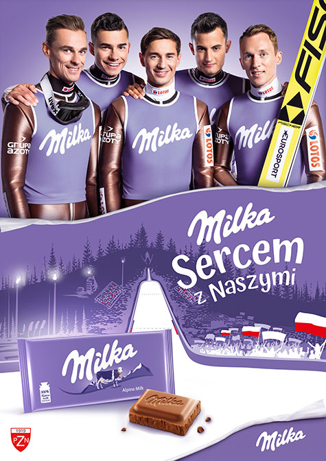 Milka nowym sponsorem Polskiej Reprezentacji Skoczków Narciarskich "Sercem z naszymi"!