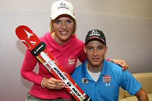 Marlies Schild i Benjamin Raich