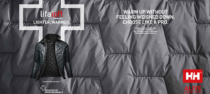 Nadeszła rewolucja - LIFALOFT ™ w kolekcji jesień/zima 2018 od Helly Hansen Nadeszła rewolucja - LIFALOFT ™ w kolekcji jesień/zima 2018 od Helly Hansen