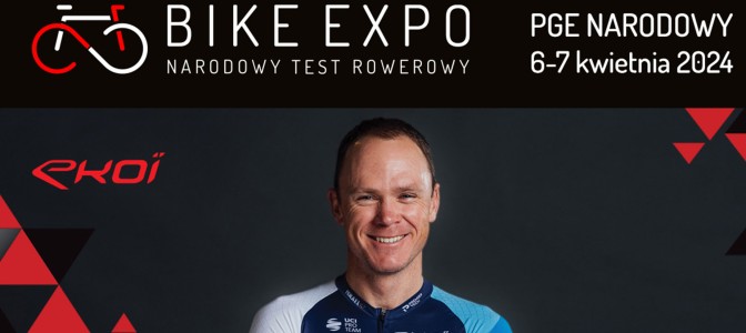 Chris Froome gościem EKOÏ i BIKE EXPO Narodowy Test Rowerowy 2024