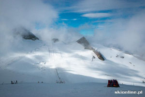 Lodowiec Hintertux - narty z głową w chmurach