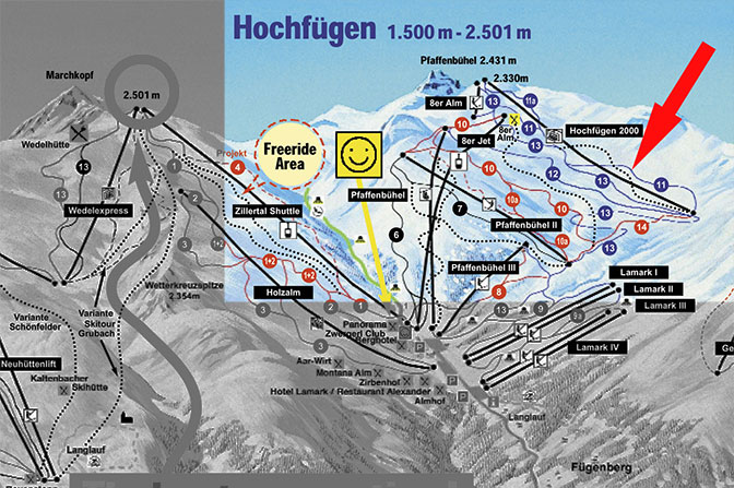 Pierwsza na świecie kolej krzesełkowa "D-Line" w Hochfügen (Zillertal)