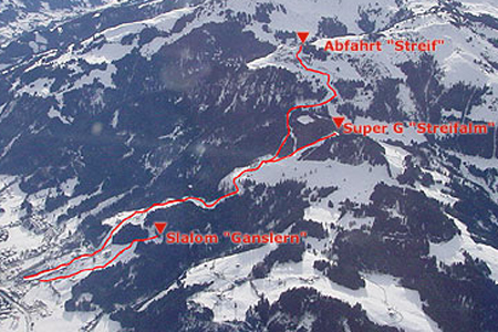 Hahnenkamm Race - trasy zawodów