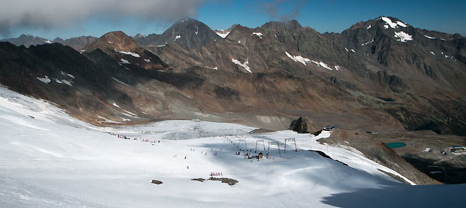 Lodowiec Stubai - największa w Tyrolu stacja na lodowcach