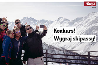 Wygraj dwa 6-dniowe skipassy do dowolnego ośrodka w Tyrolu