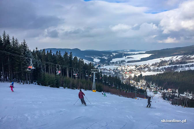 Deštné na zachodzie Gór Orlickich