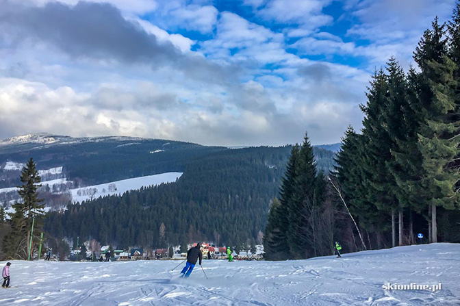 Deštné na zachodzie Gór Orlickich