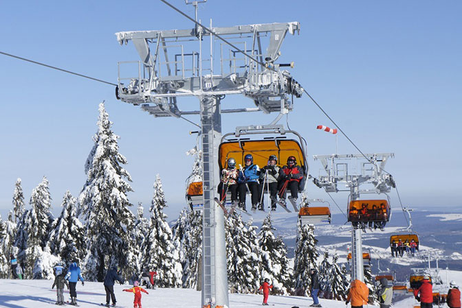 Narty na Klinovcu, czyli Czechy trochę inaczej