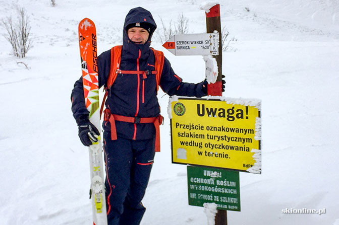 Skiturowo na Tarnicę fot. J.Ciszak Skiturowo na Tarnicę fot. J.Ciszak