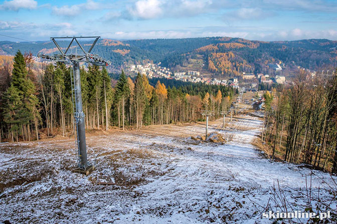 Nowa kolej i trasa zjazdowa w stacji Henryk-Ski