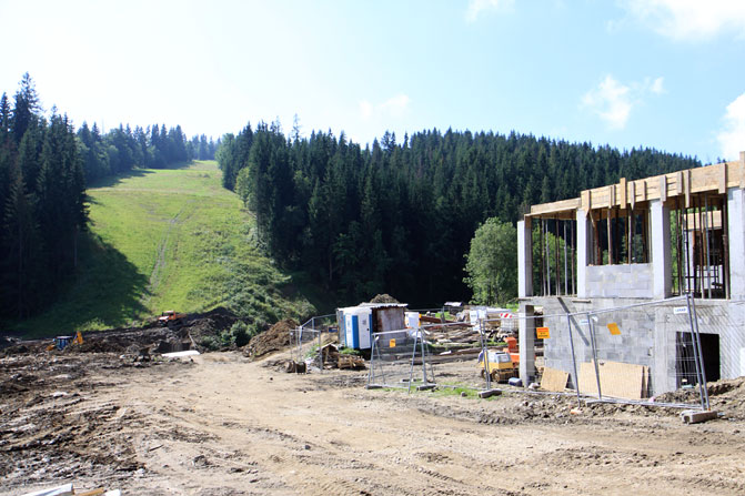 Suche - budowa nowej stacji fot. skionline.pl