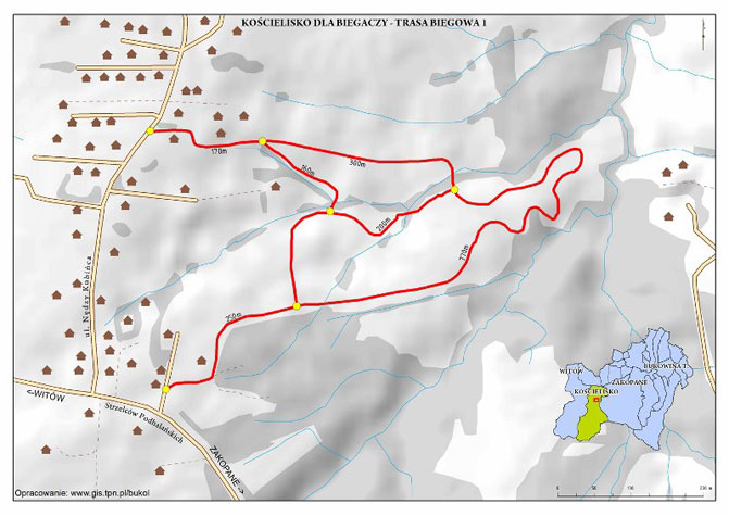 Mapa tras biegowych Mapa tras biegowych