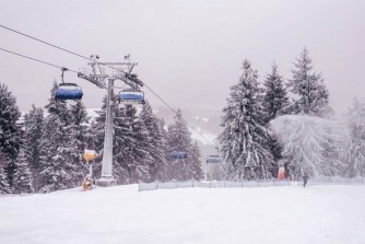 Przywitanie Nowego Roku na stoku pod Orlicą