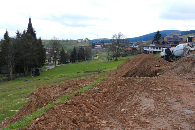 Zieleniec Ski Arena budowa nowej kolei Tatrafilt SLF 4 Zieleniec Ski Arena budowa nowej kolei Tatrafilt SLF 4