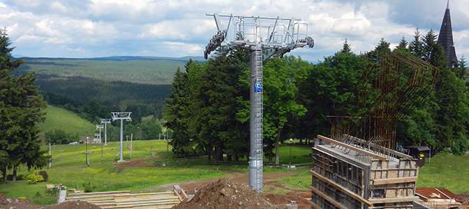 Budowa nowej kolei w Zieleniec Ski Arena
