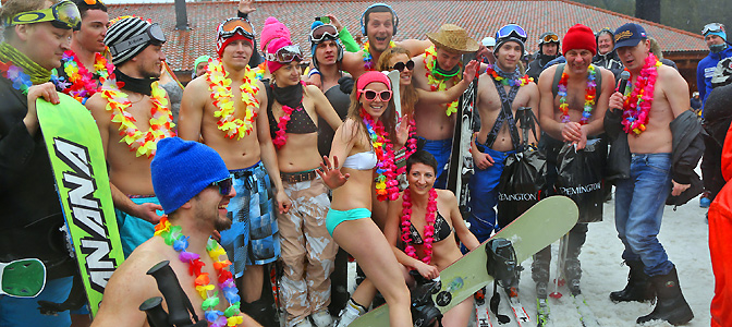 Narty w klimacie bikini Narty w klimacie bikini